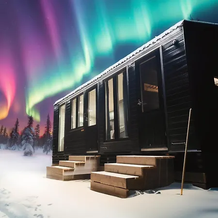 Semesterbostad Fell Village 8 With A Mountain View, Fireplace, Sauna, Kitchen Luosto