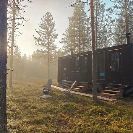 Semesterbostad Fell Village 8 With A Mountain View, Fireplace, Sauna, Kitchen Luosto